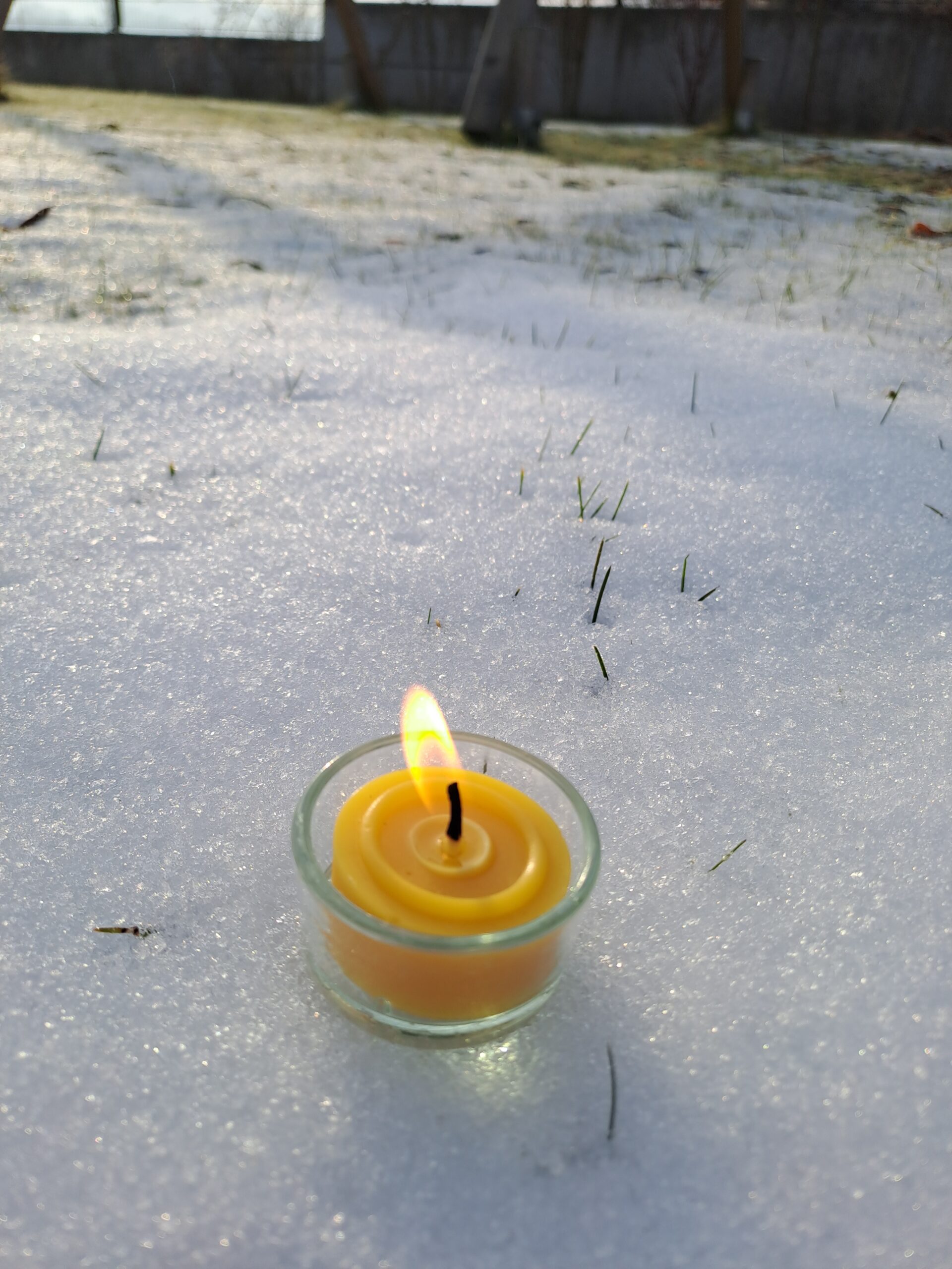 Bienenwachsteelicht im Glas – Bild 3